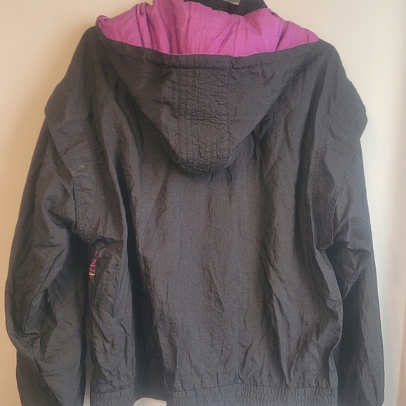 Alex Athletics Purple and Black Funky Design Windbreaker Jacket - Picture 5 of 6